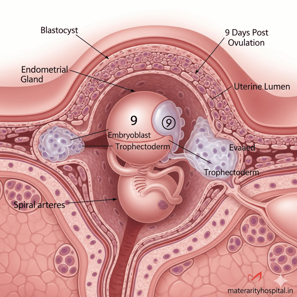 9 days past ovulation